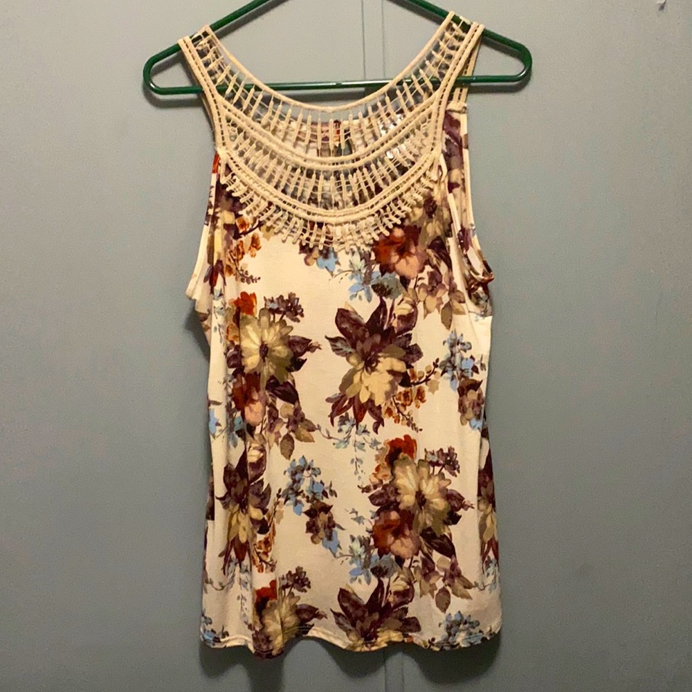 Naïf Floral & Lace Tank